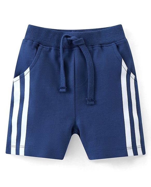 Babyhug Cotton Knit Half Sleeves Soccer Printed T-Shirt with Shorts Set - Green & Navy Blue