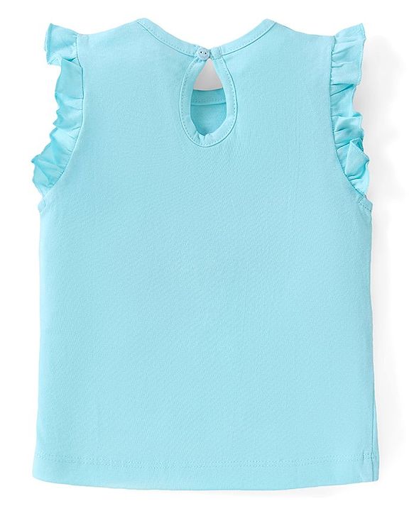 Babyhug Cotton Knit Frill Sleeves Top with Floral & Bird Print Pack of 3 - Multicolor