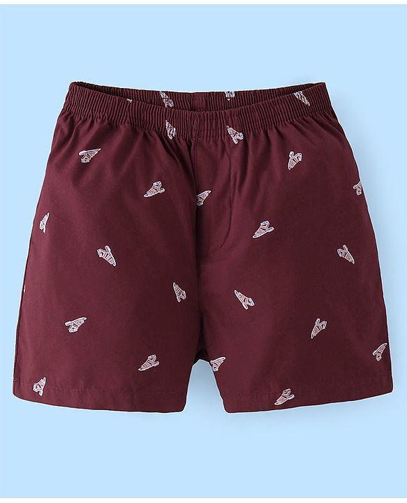 Pine Kids Cotton Elasticated Boxers Ice Cream Print Pack of 2 (Color May Vary)