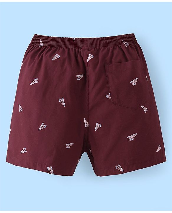 Pine Kids Cotton Elasticated Boxers Ice Cream Print Pack of 2 (Color May Vary)