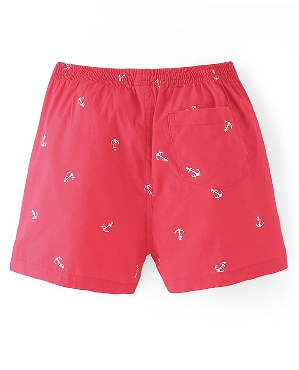 Pine Kids Cotton Elasticated Boxers Anchor Print Pack of 2 (Color May Vary)