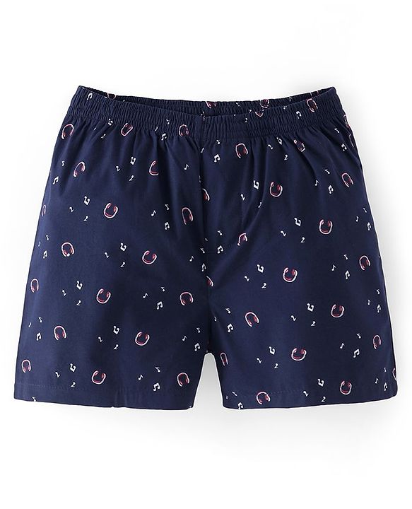 Pine Kids Cotton Elasticated Boxers Anchor Print Pack of 2 (Color May Vary)