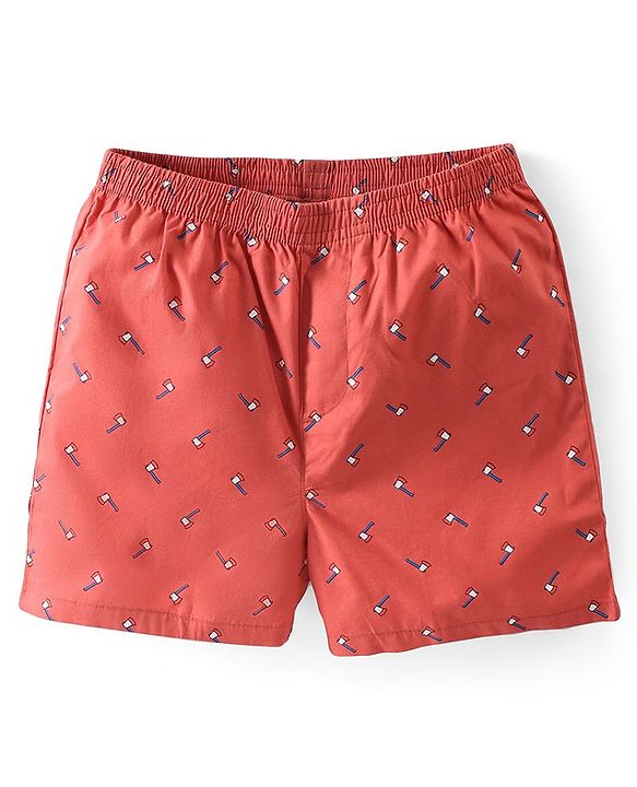 Pine Kids Cotton Elasticated Boxers Sunglasses Print Pack of 2 (Color May Vary)
