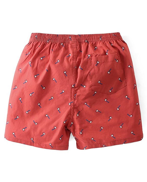Pine Kids Cotton Elasticated Boxers Sunglasses Print Pack of 2 (Color May Vary)