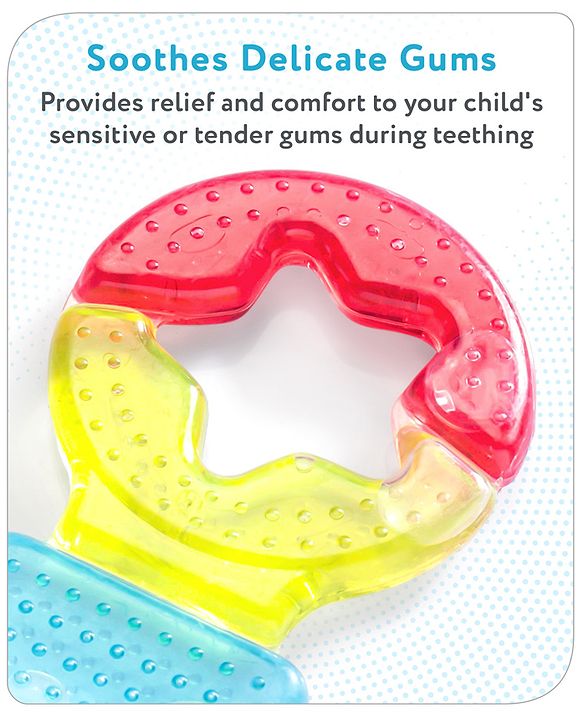 Babyhug Balloon Shaped Water Filled Teether - Red and Yellow| BPA Free Teething Toy| Soothing Gums| 100% Food Grade | Easy to Clean| Easy to Grasp| PVC Free