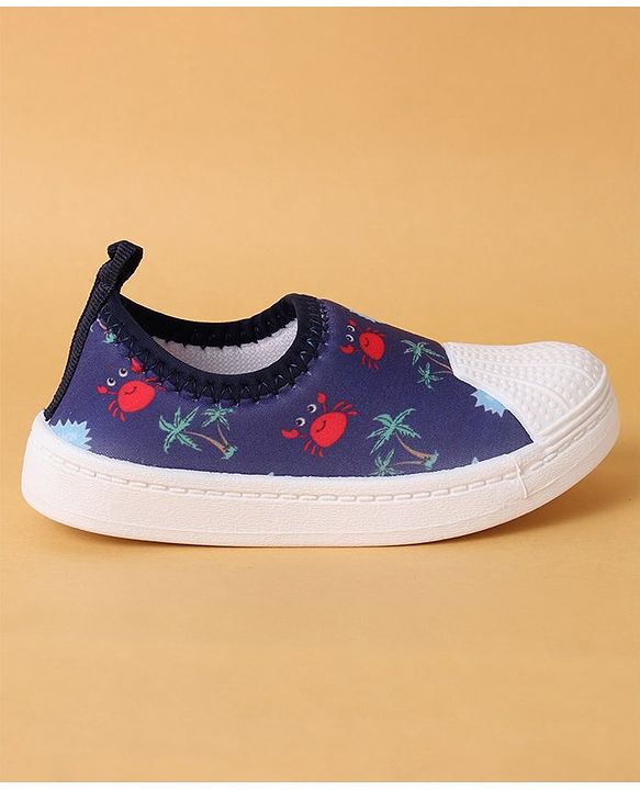 Cute Walk by Babyhug Casual Slip On Shoes Beach Print - Blue