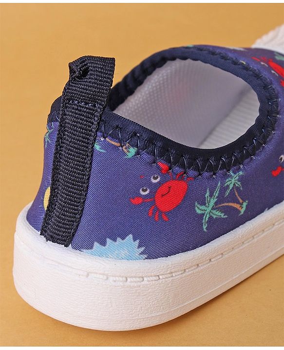 Cute Walk by Babyhug Casual Slip On Shoes Beach Print - Blue