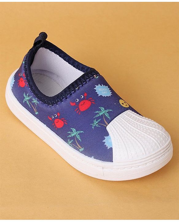 Cute Walk by Babyhug Casual Slip On Shoes Beach Print - Blue