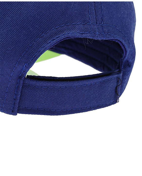 Babyhug Disney Cotton Summer Cap With Mickey Mouse Graphics - Blue & Green