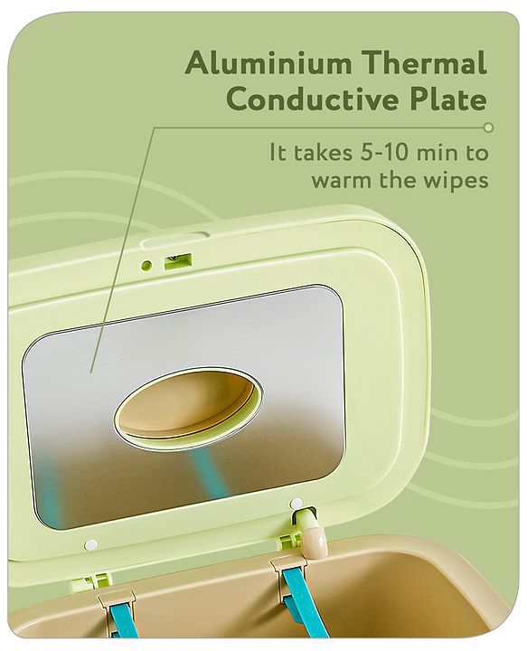 Babyhug Baby Wipes Warmer with LED Display - Green