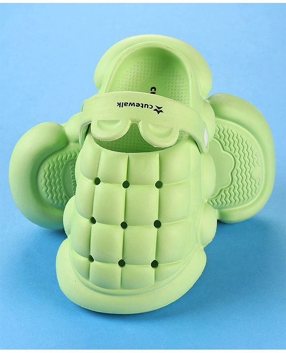 Cute Walk by Babyhug Clogs with Back Strap Closure - Green