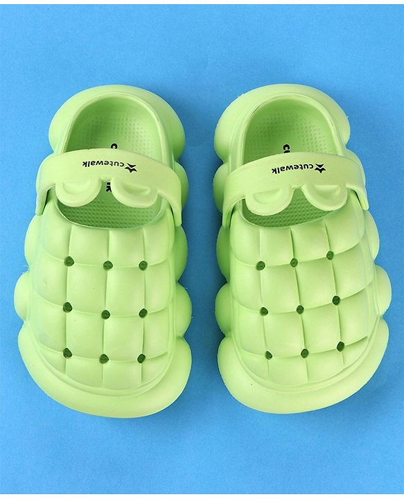 Cute Walk by Babyhug Clogs with Back Strap Closure - Green