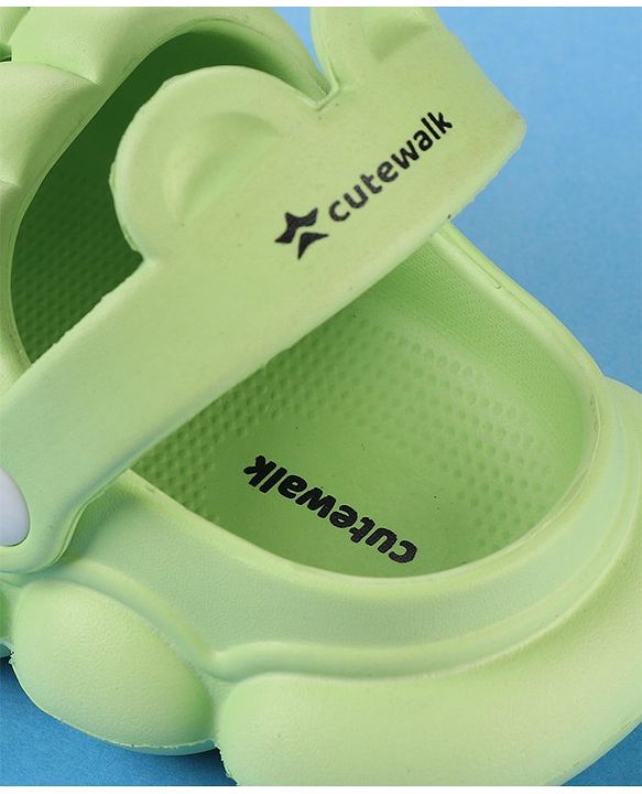 Cute Walk by Babyhug Clogs with Back Strap Closure - Green
