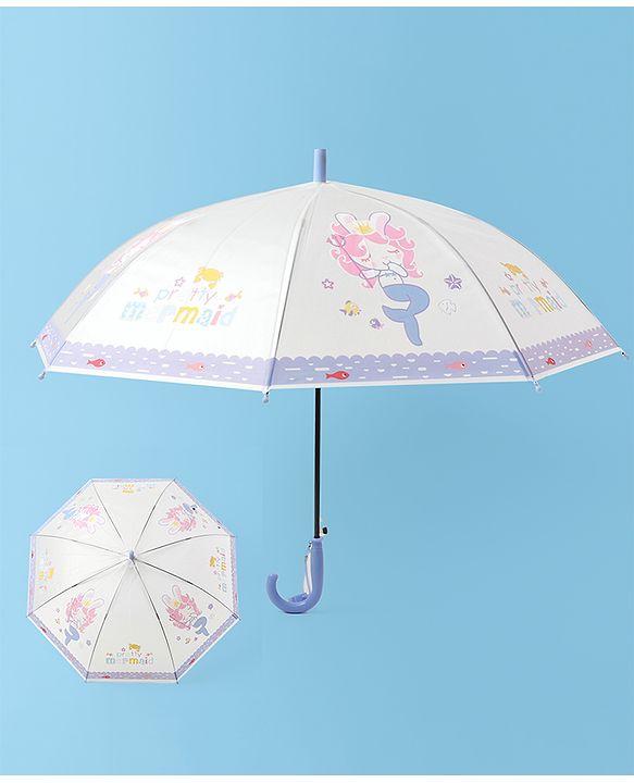 Babyhug Umbrella Mermaid Print - Purple