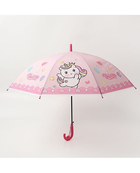 Babyhug  Umbrella  Unicorn  Print - Pink