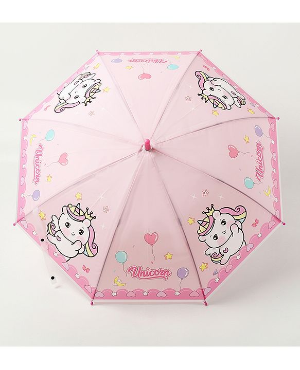 Babyhug  Umbrella  Unicorn  Print - Pink