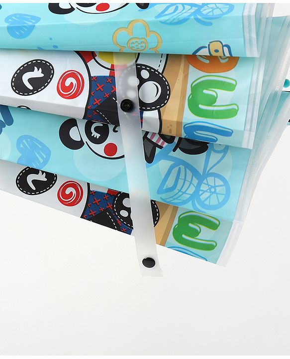 Babyhug Free size Umbrella With Panda Print - Sky Blue