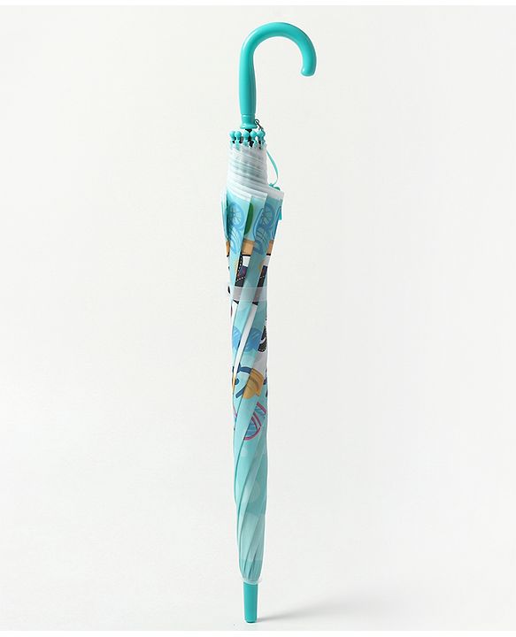 Babyhug Free size Umbrella With Panda Print - Sky Blue