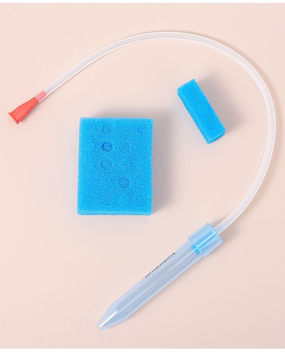 Babyhug Baby Nasal Aspirator With 24 Sponge Filters  - Blue