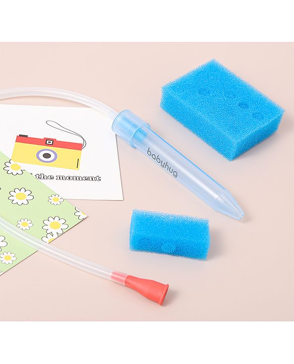 Babyhug Baby Nasal Aspirator With 24 Sponge Filters  - Blue