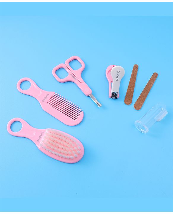 Babyhug Grooming Kit Pink - 7 Pieces - L 19 x B 18.5 x H 2 cm Pink