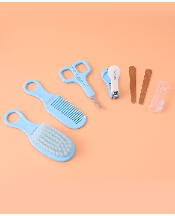 Babyhug Grooming Kit Blue - 7 Pieces - L 19 x B 18.5 x H 2 cm Blue