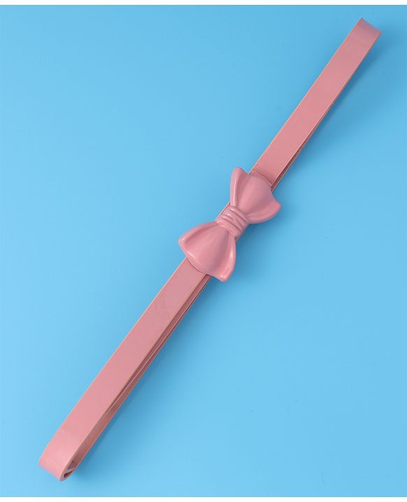 Pine Kids Belts with Bow Applique - Pink