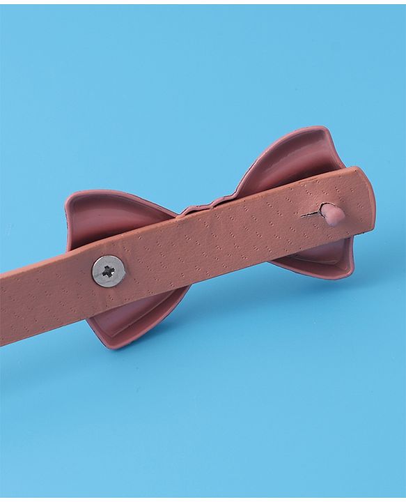 Pine Kids Belts with Bow Applique - Pink