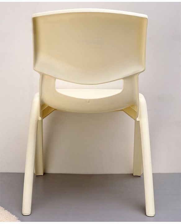 Babyhug Strong and Durable  Plastic School Study Chair Medium Size - White