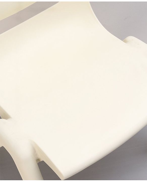 Babyhug Strong and Durable  Plastic School Study Chair Medium Size - White