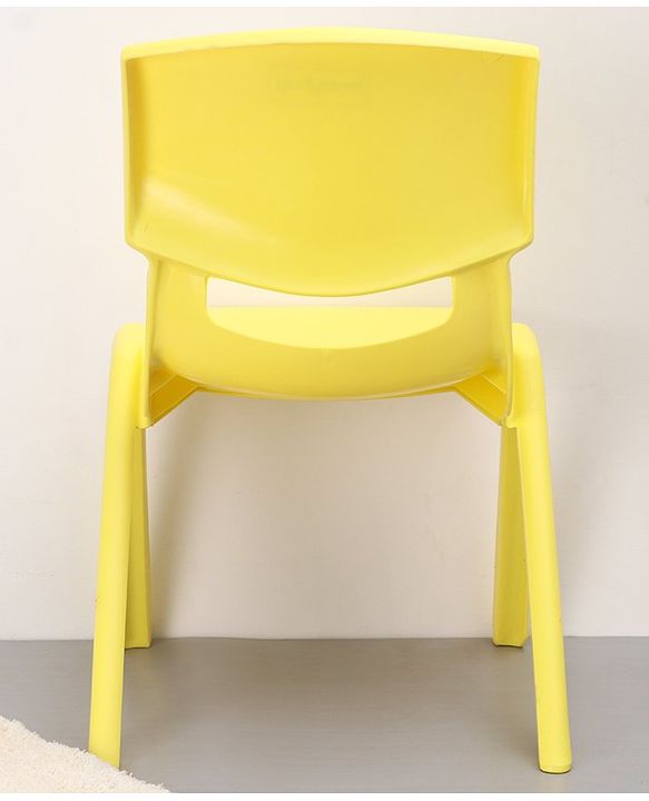 Strong and Durable  Plastic School Study Chair Medium Size -  Lemon Yellow