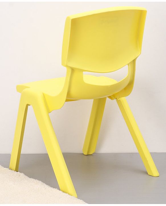 Strong and Durable  Plastic School Study Chair Medium Size -  Lemon Yellow