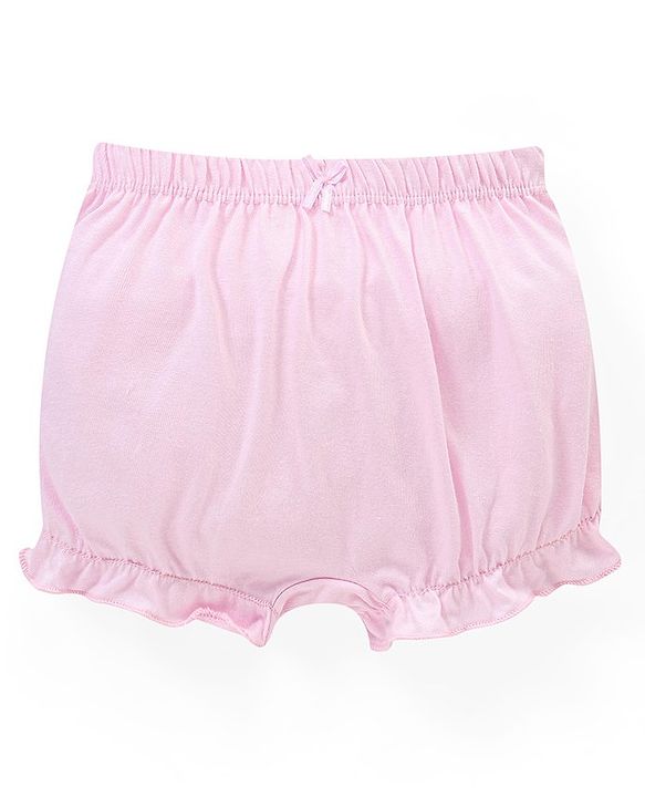 Babyhug 100% Cotton Knit Bloomer Pack of 3 - Multicolour