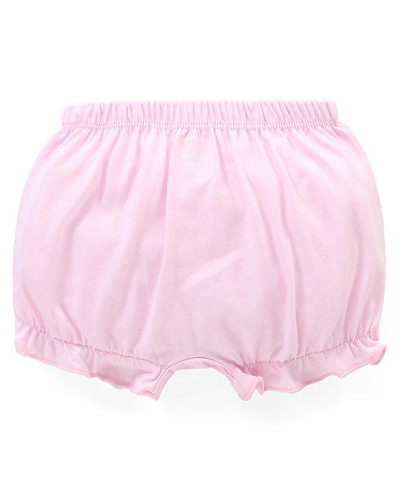 Babyhug 100% Cotton Knit Bloomer Pack of 3 - Multicolour