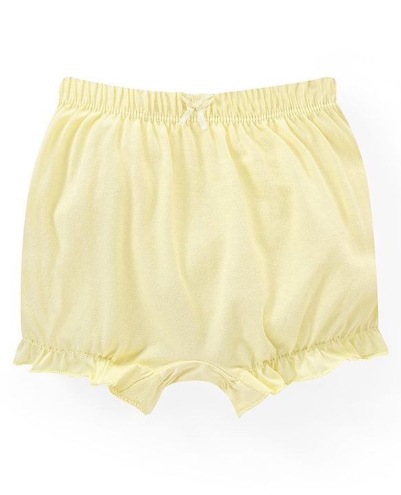 Babyhug 100% Cotton Knit Bloomer Pack of 3 - Multicolour