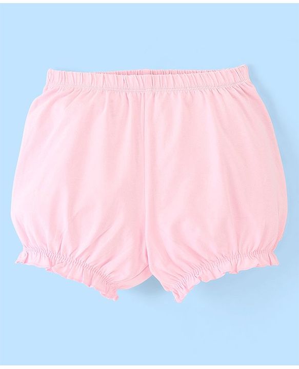 Pine Kids Cotton Elasticated Bloomers Pack of 3 (Color May Vary)