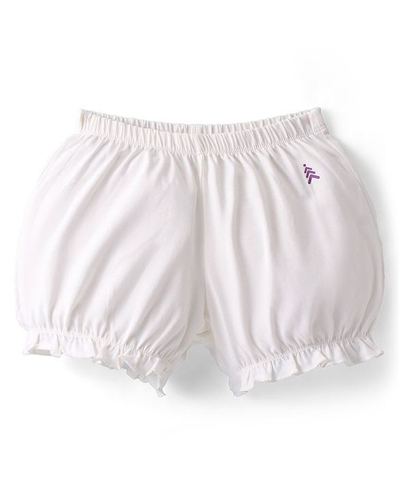 Pine Kids Cotton Lycra Mid Thigh Solid Panties & Bloomers Pack Of 3 - Multicolour