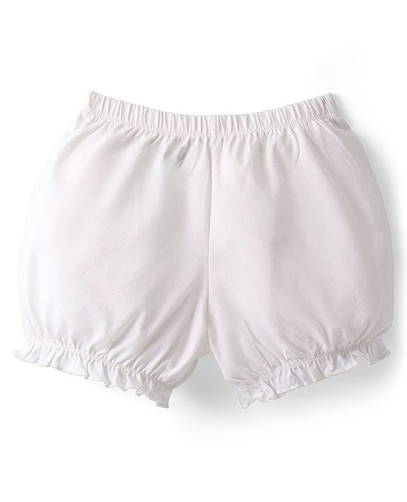 Pine Kids Cotton Lycra Mid Thigh Solid Panties & Bloomers Pack Of 3 - Multicolour