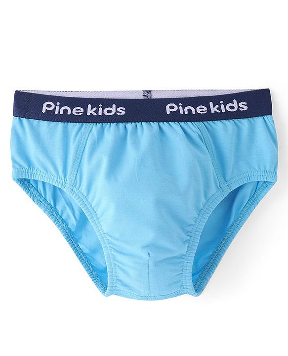 Pine Kids Cotton  Lycra Briefs Pack of 3  (Color May Vary)
