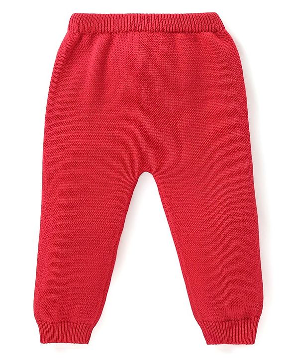 Babyhug Organic Cotton Knit Full Sleeves Sweater Set & Cap with Colour Block & Star Design - Multicolour