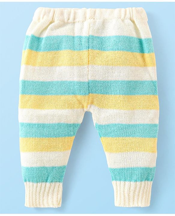 Babyhug Knitted Full Sleeves Baby Sweater Set with Cap & Booties Cable Knit Design - Multicolor