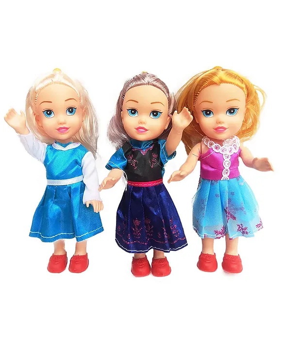 New Pinch Baby Three Girl Sisters Mini Doll Set Small Beautiful Doll Set for Kids Height 15 cm Multicolour Online India Buy Dolls and Dollhouses for 3 8 Years at FirstCry 16648529