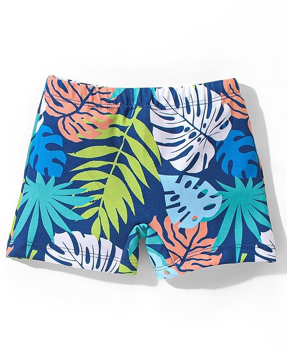 Babyhug Disney Mid Thigh Swimming Trunk With Lion King Graphics - Blue