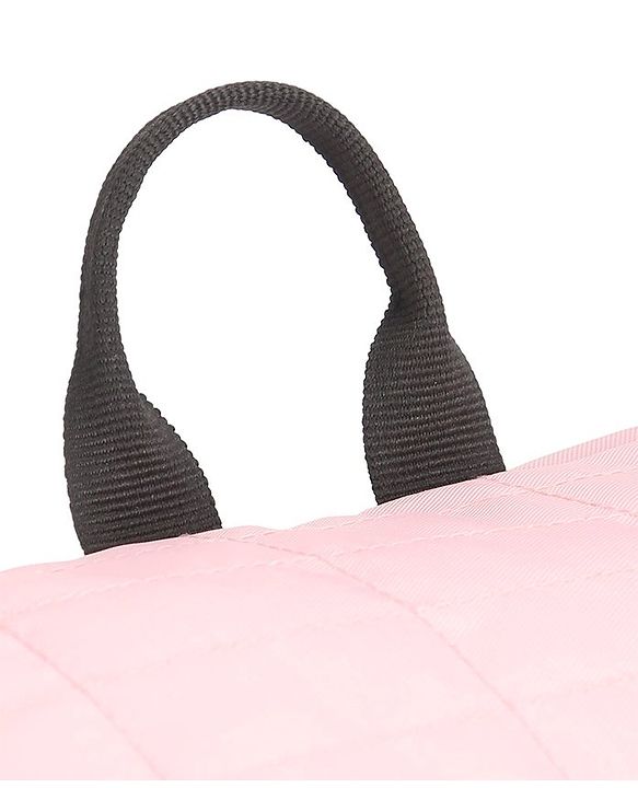 Babyhug Premium Quilted Stylish Water Resistant Diaper Backpack- Light Pink