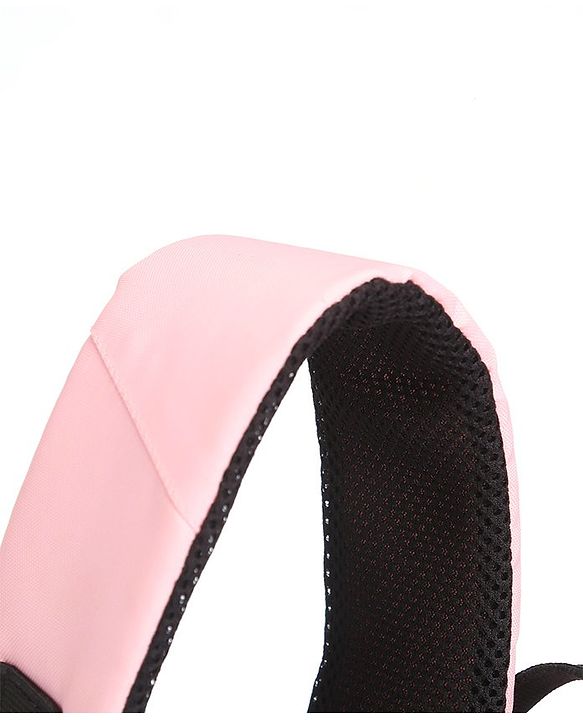 Babyhug Premium Quilted Stylish Water Resistant Diaper Backpack- Light Pink