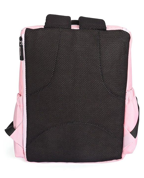 Babyhug Premium Quilted Stylish Water Resistant Diaper Backpack- Light Pink
