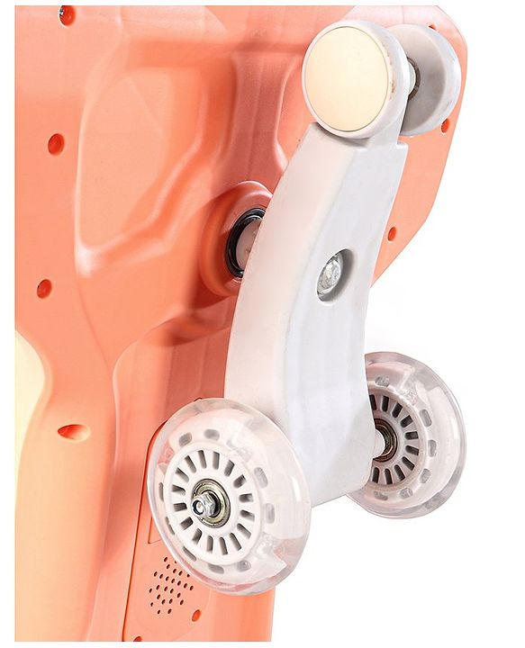 Babyhug Baby Magic Premium Aero Kids Magic Swing Car With Music Lights & ABEC 7 Bearing with PU LED Wheels - Orange
