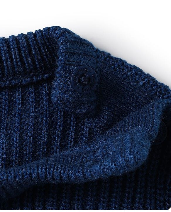 Babyhug Knitted Full Sleeves Pullovers Striped Sweater - Multicolor