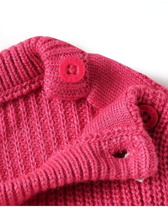 Babyhug Knitted Full Sleeves Pullovers Striped Sweater - Multicolor
