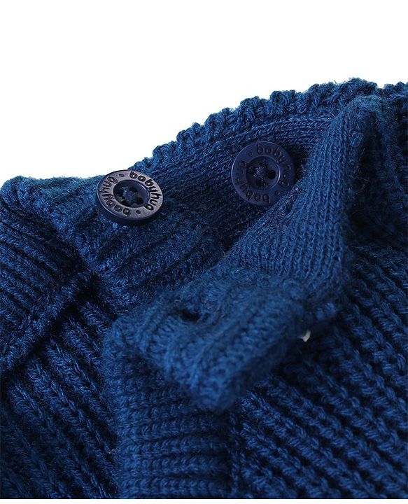 Babyhug Knitted Full Sleeves Pullovers Striped Sweater -Multicolor
